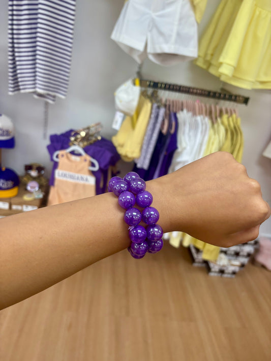 Purple Beaded Bracelet