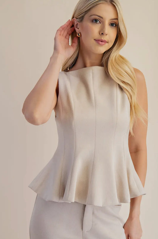 Sleeveless Fitted Top