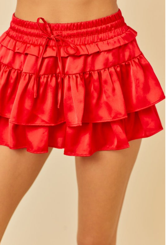 Ruffle Tiered Skort