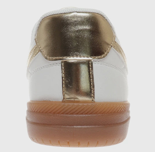 Giana Gold and White Shoes