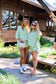 Ladies Loose Top and Shorts 2PCS Casual Tee Set SKST23129