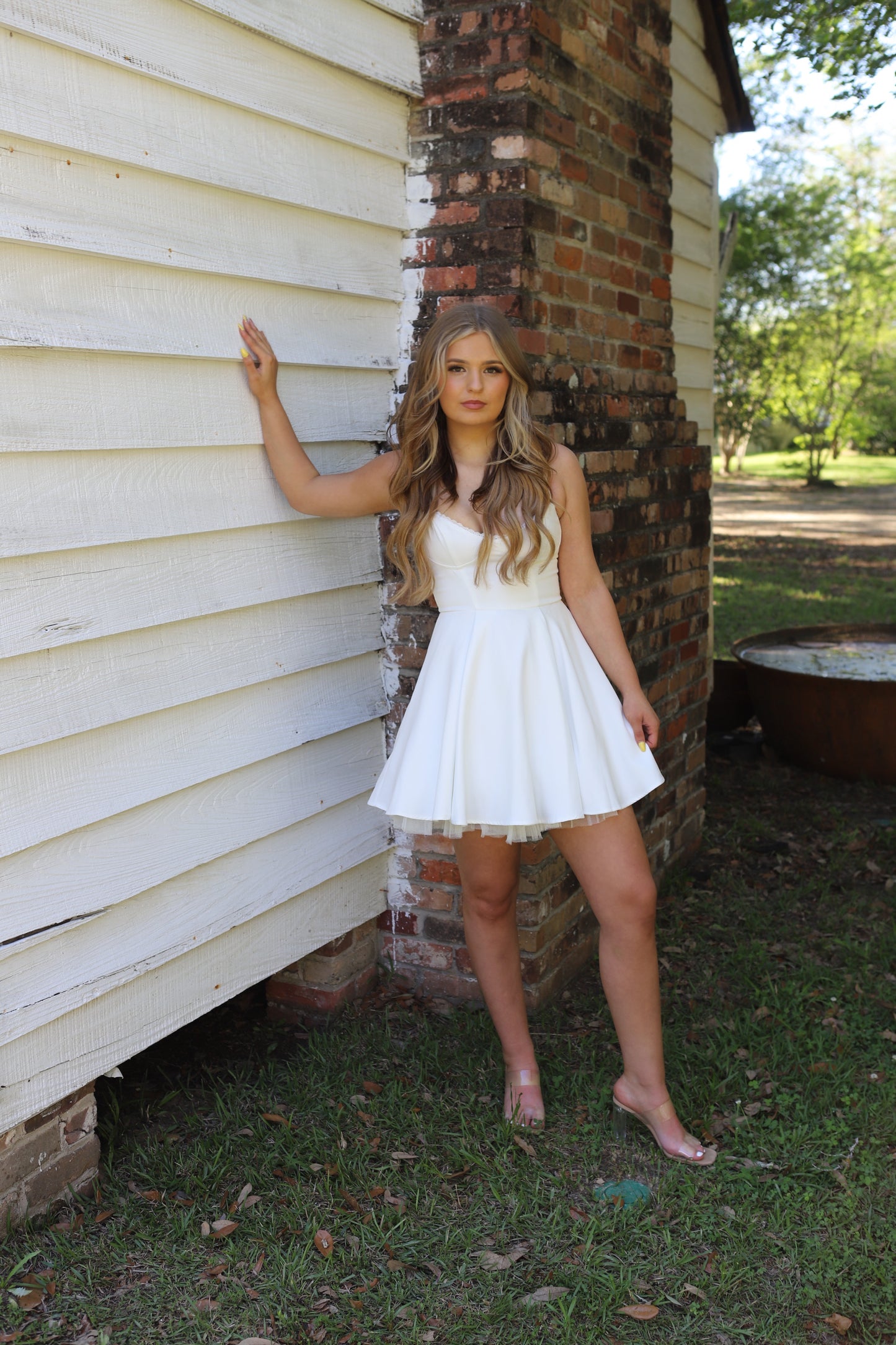SLEEVELESS SOLID MINI DRESS