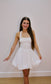 MINI HALTER BUBBLE HEM DRESS