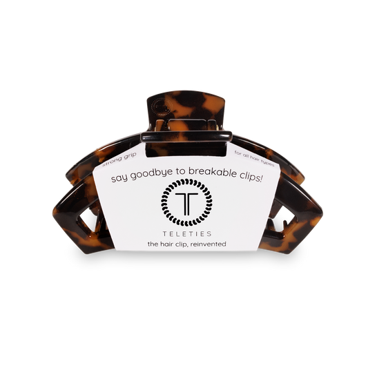 Open Tortoise Smal Teletie Claw Hair Clip