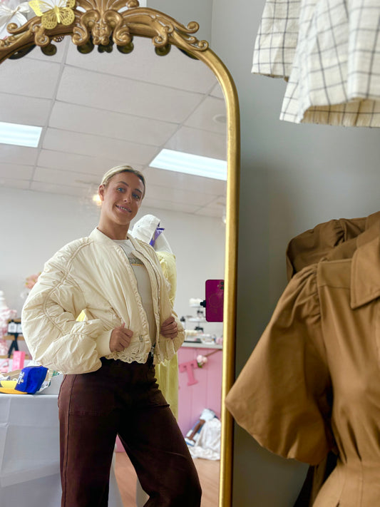 Ivory and Eyelette Jacket