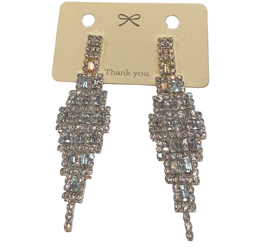 Long Diamond Earrings