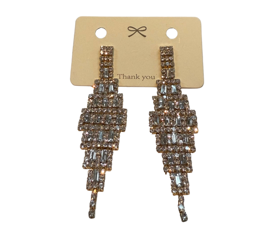 Long Diamond Earrings