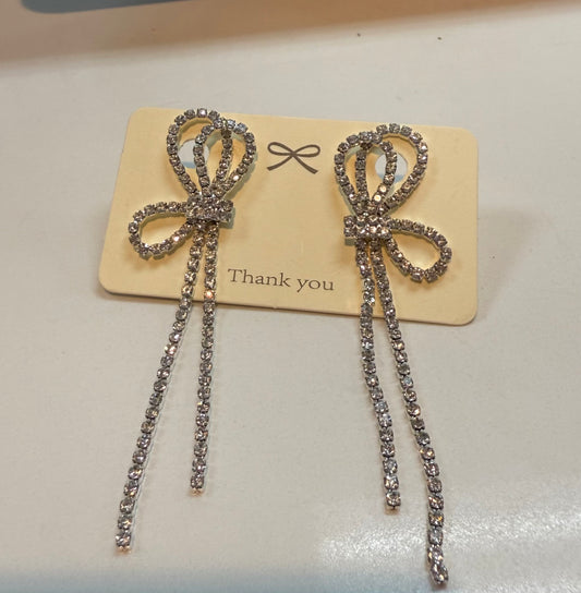 Bow Diamond Earrings