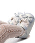 Blue Bow Lacy Infant Shoes