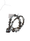 Pearl and silver heart bracelets