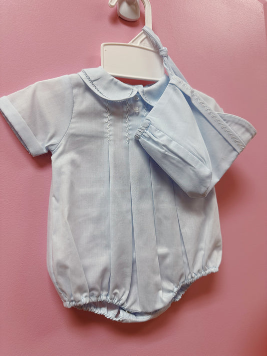 Blue Romper/Hat