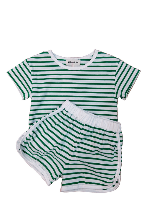 Green Striped Set
