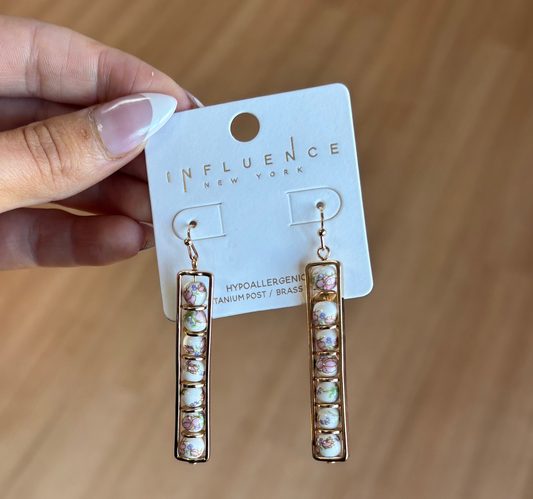 Golden Glow Dangle Earrings