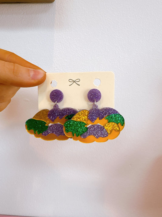King Cake Earrings