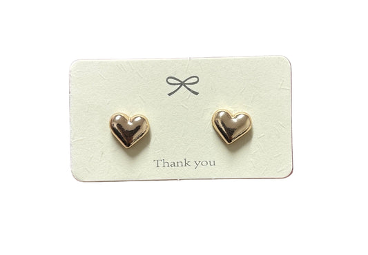 Honey Heart Studs