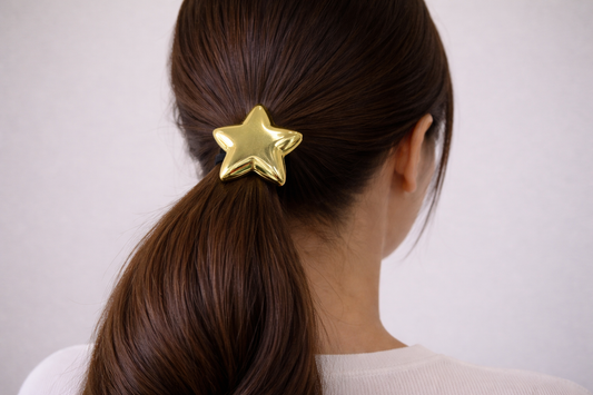 Golden Star Pony Cuff Hair Tie