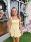 Yellow Scallop Edge Active Dress