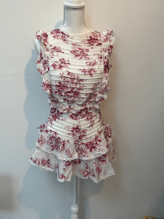 Pretty In Pink Ruffle Top and Short Set