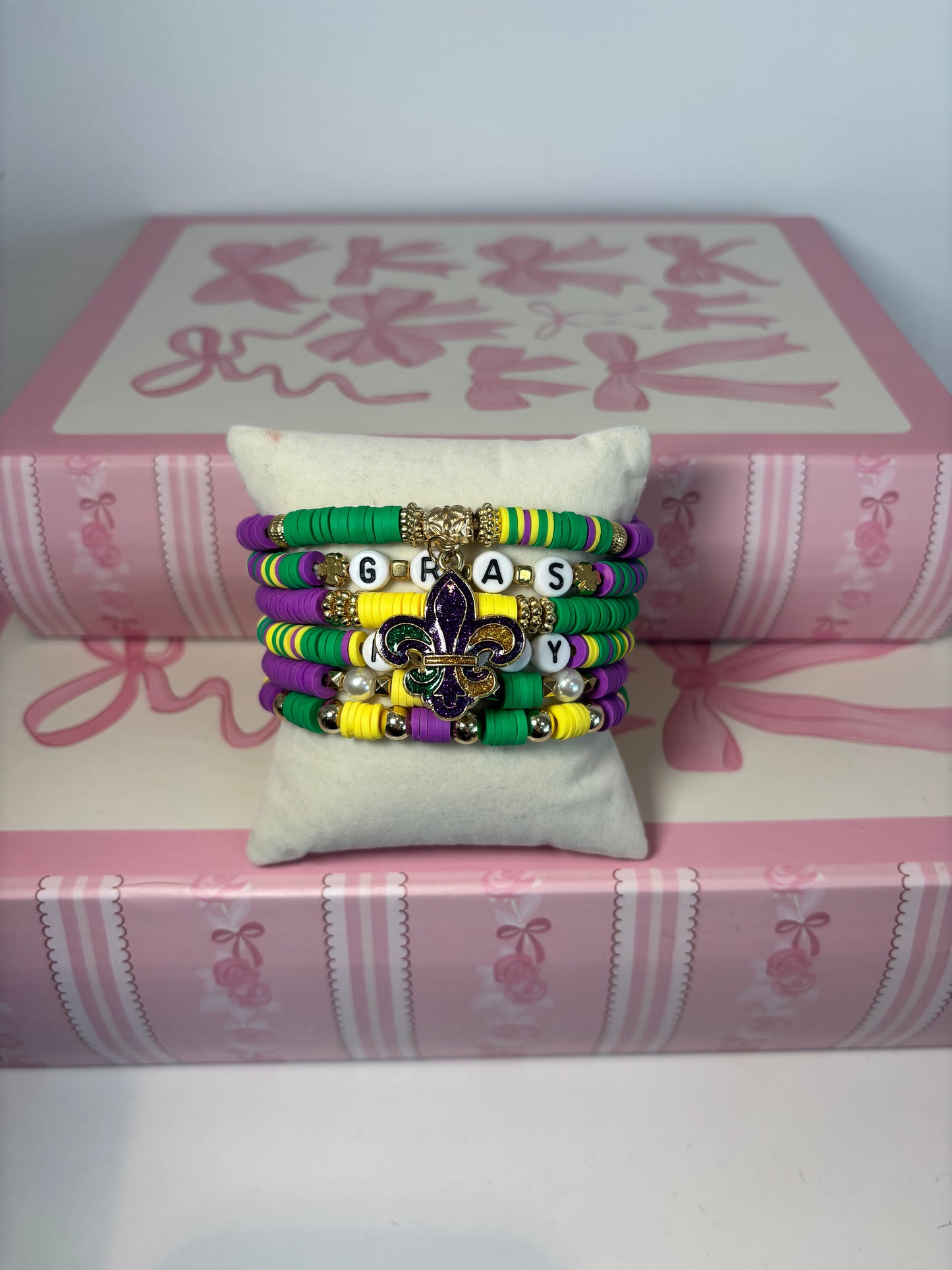 Mardi Gras Bracelet Stack
