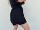 Black Double Layered Shorts