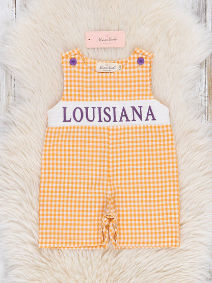 Louisiana Smocked Gingham Johnny