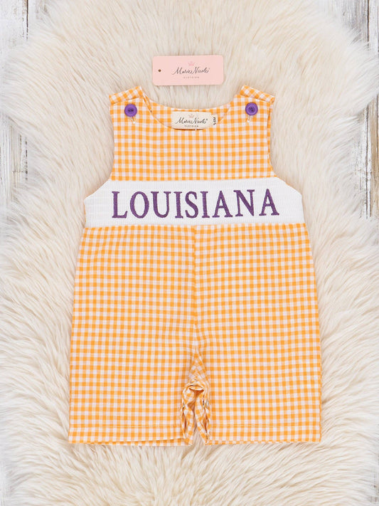 Louisiana Smocked Gingham Johnny