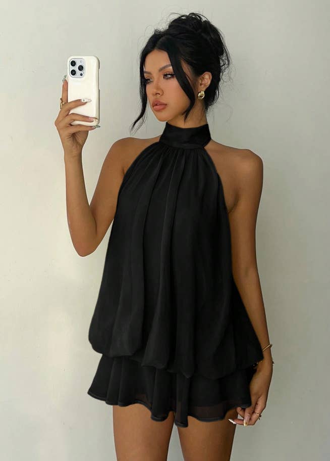 Halter Backless Bodycon Mini Dress