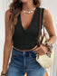 Textured waistcoat Buttoned tank top