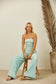 BOHO MINERAL WASH WIDE LEG DENIM JUMPSUIT