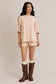 USA FLAG PRINTED OVERSIZED T-SHIRT WITH ELASTIC WAIST SHORT