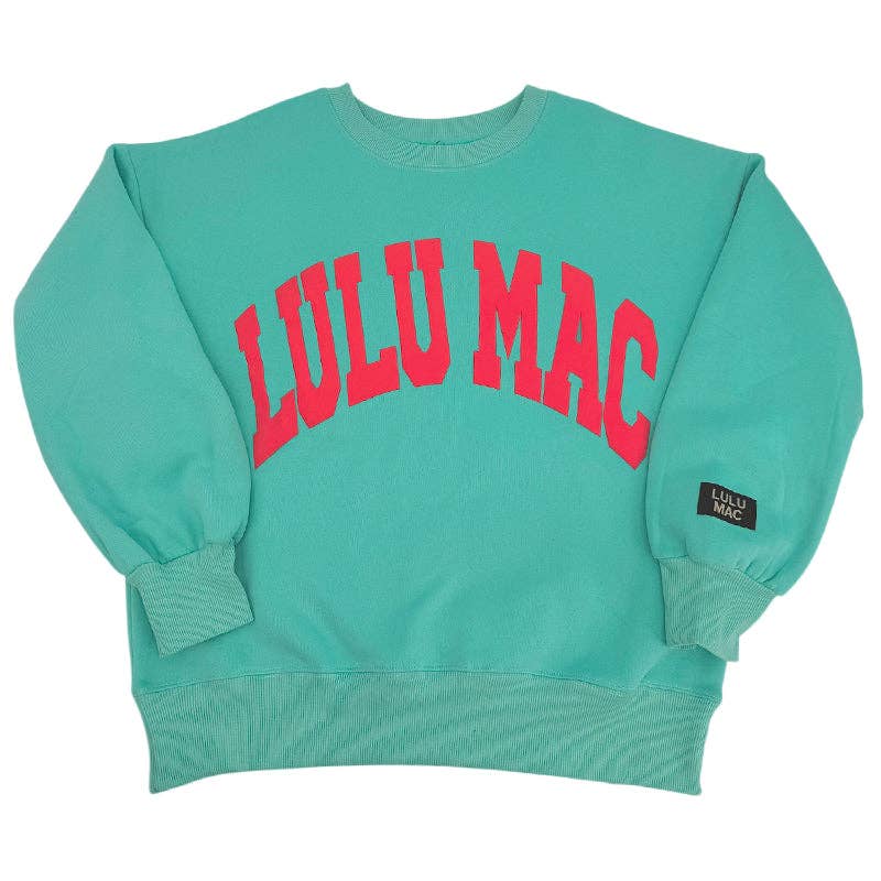 Lulu Mac Sweatshirt Mint/Coral - Puff