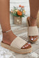 LDC Boho Woven Non-slip Wedge Slippers