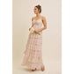 ROMANTIC FLORAL TIERED MAXI DRESS WITH RUCHED BUST