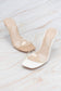 CLEAR DOUBLE STRAP TRANSPARENT HEELED SANDAL