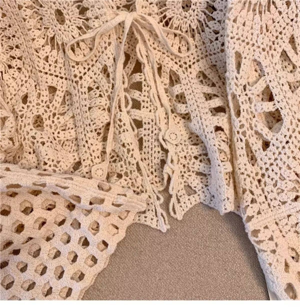 Bohemian Crochet Knit Cover-Up