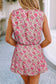 LDC Floral Print Puffy Cropped Tank and Mini Skirt Set
