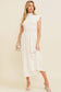 MOCK NECK STRETCH WAISTBAND MAXI DRESS