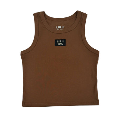DD-TANK BROWN LULU MAC SOLID TANK TOPS