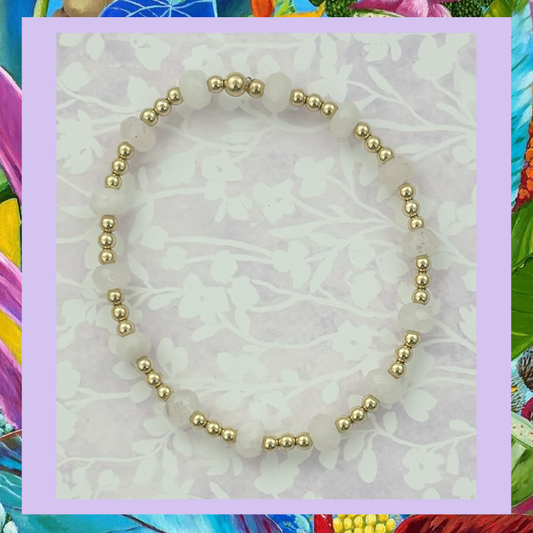 Glacier Jade Beaded Bracelet