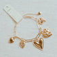 Five Hearts Charm Bracelet