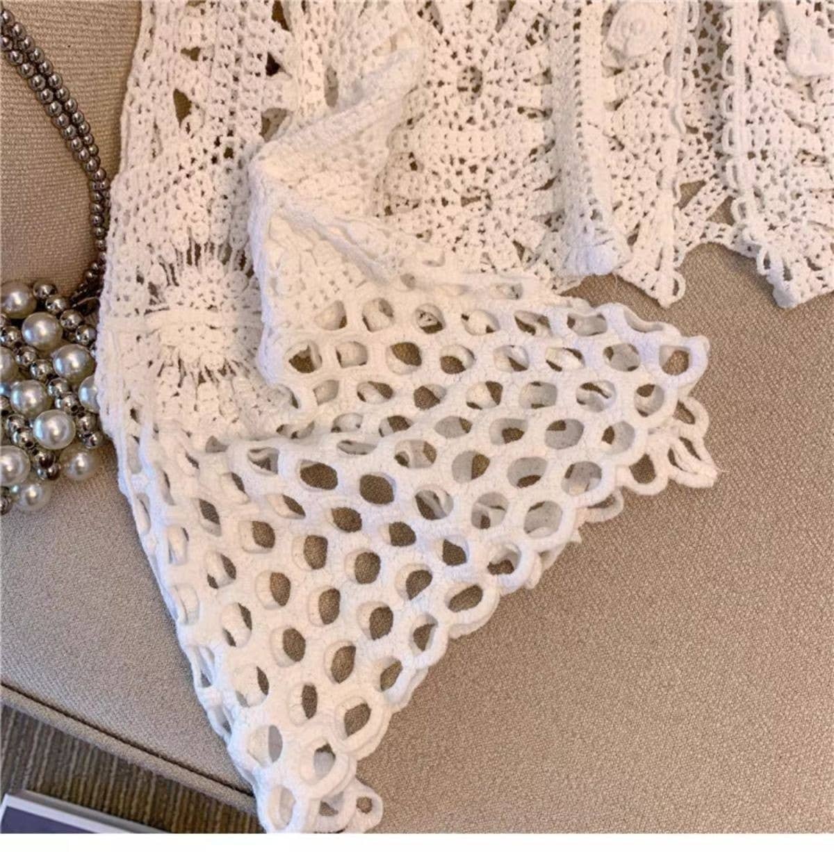 Bohemian Crochet Knit Cover-Up