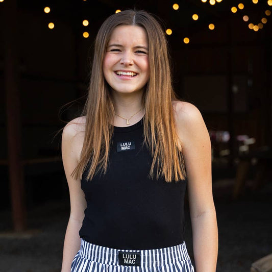 DD-TANK BLACK LULU MAC SOLID TANK TOPS